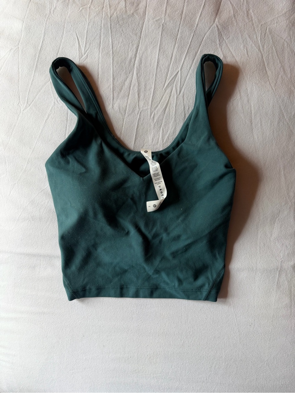 lululemon athletica Deep Teal Cropped Tank